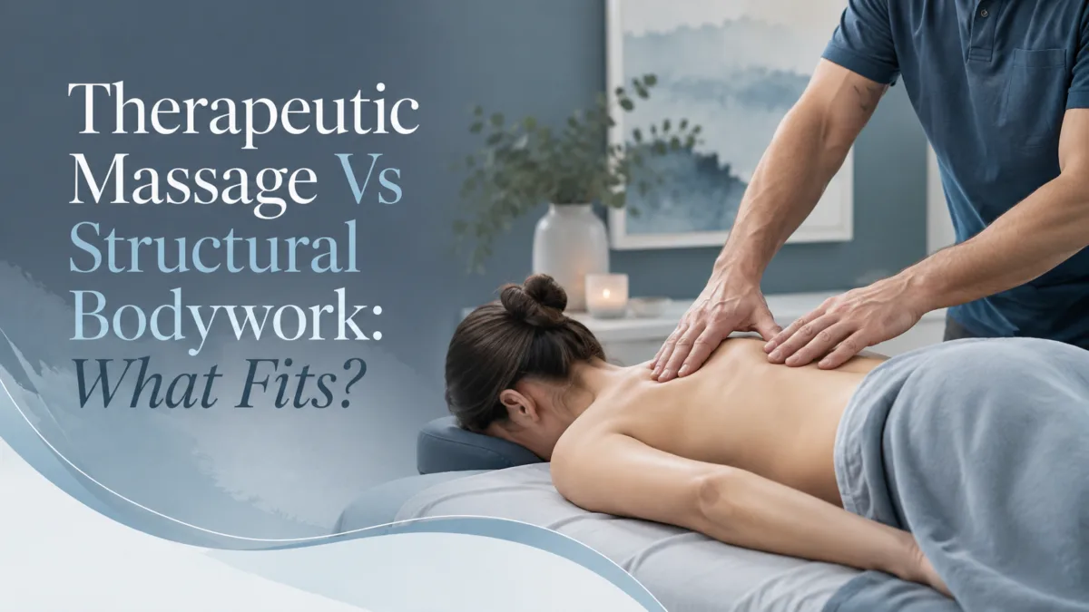 Therapeutic Massage Vs Structural Bodywork What Fits